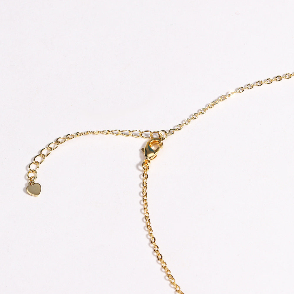 Sweet Crystal Bow Necklace