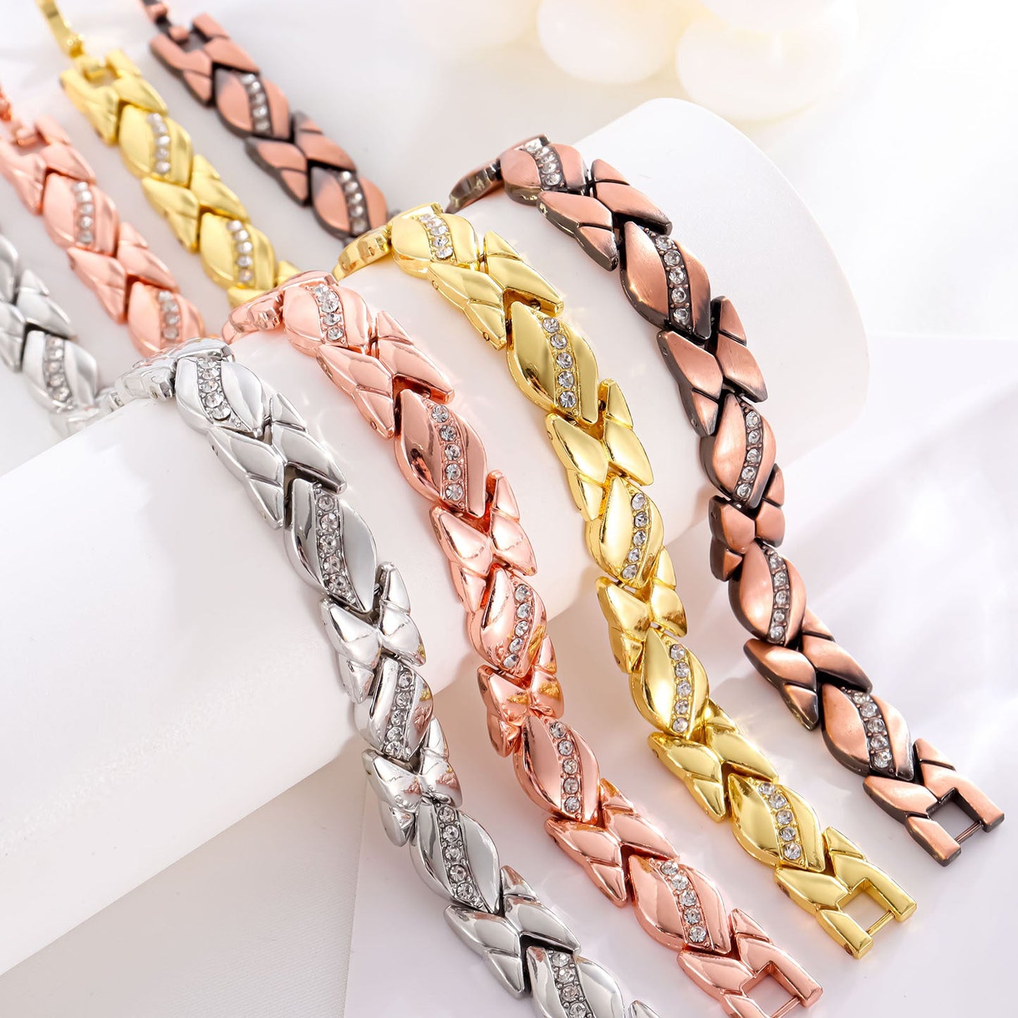 Magnetic Leaf Energy Bracelet - Waterproof & Tarnish-Free