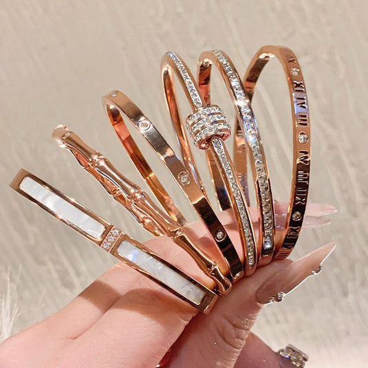 Waterproof & Tarnish-Free 5-Piece Stackable Bangle Set