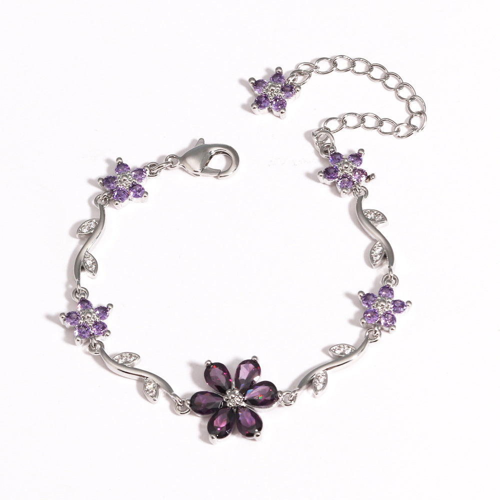 Blooming Color Crystal Bracelet
