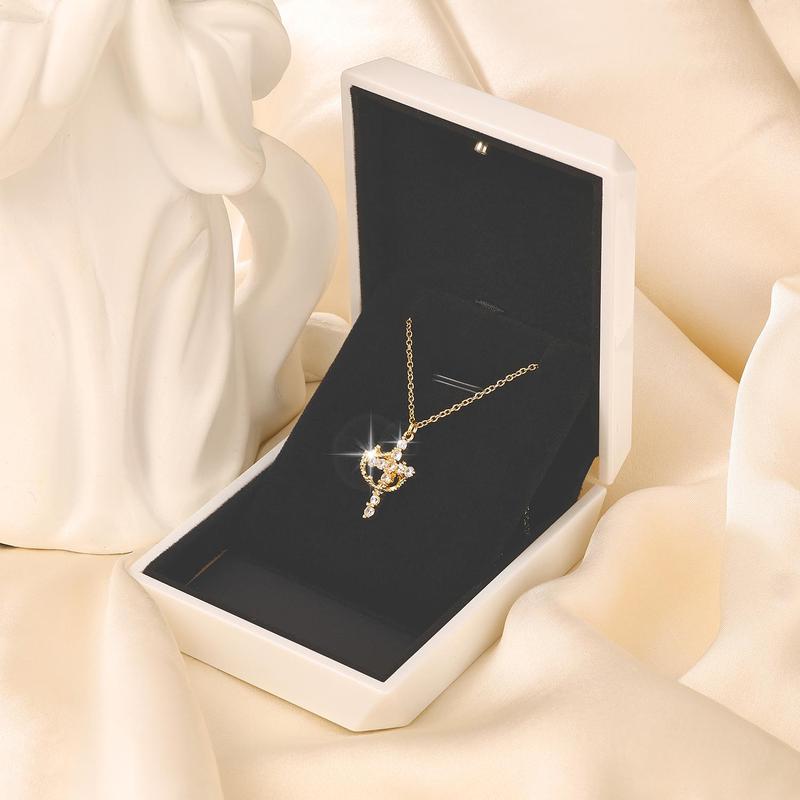 Cross & Crown Pendant Necklace