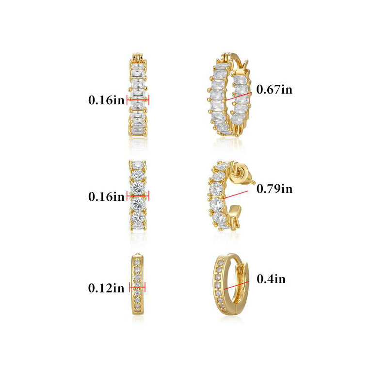 Chunky Small Gold Huggie Hoop Earrings