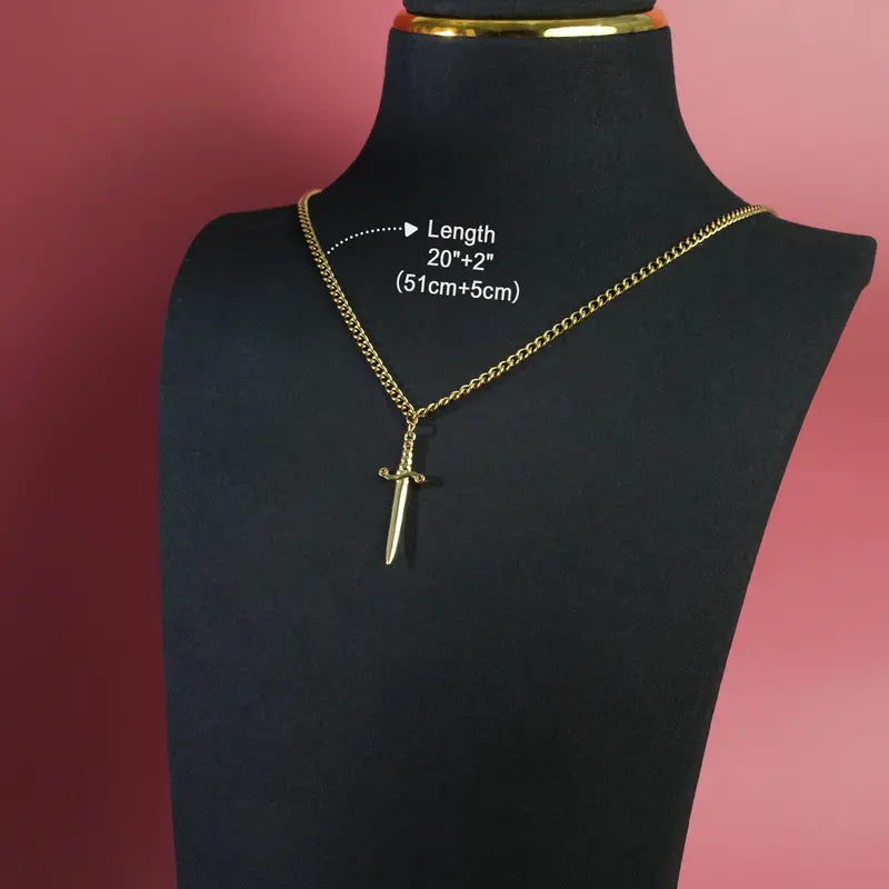 Heart & Dagger 2-Piece Necklace