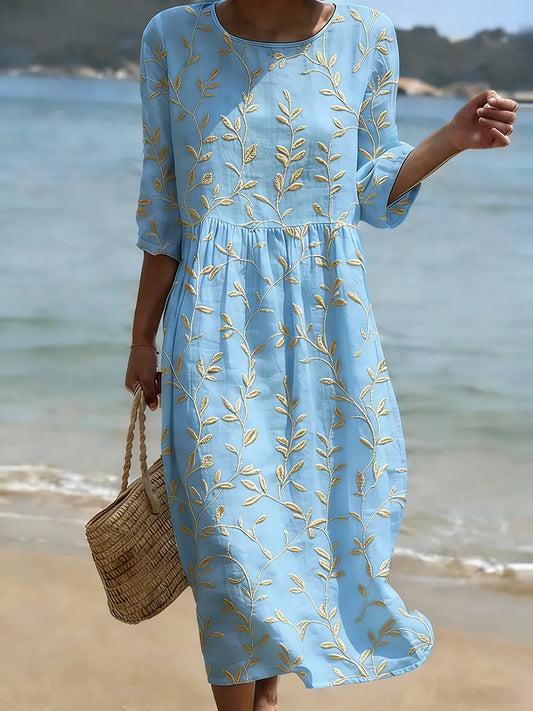 Abito casual da donna con stampa floreale