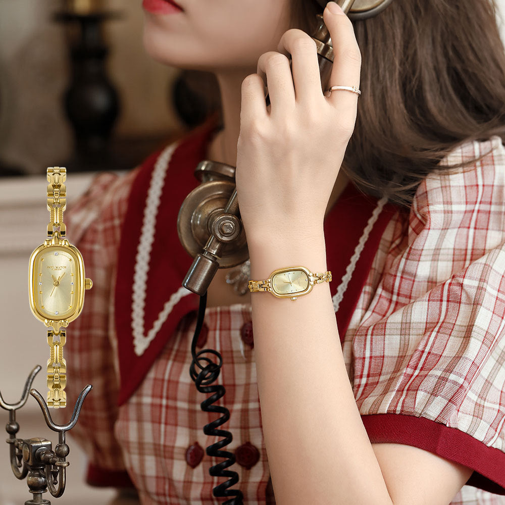 Vintage Oval Bracelet Watch