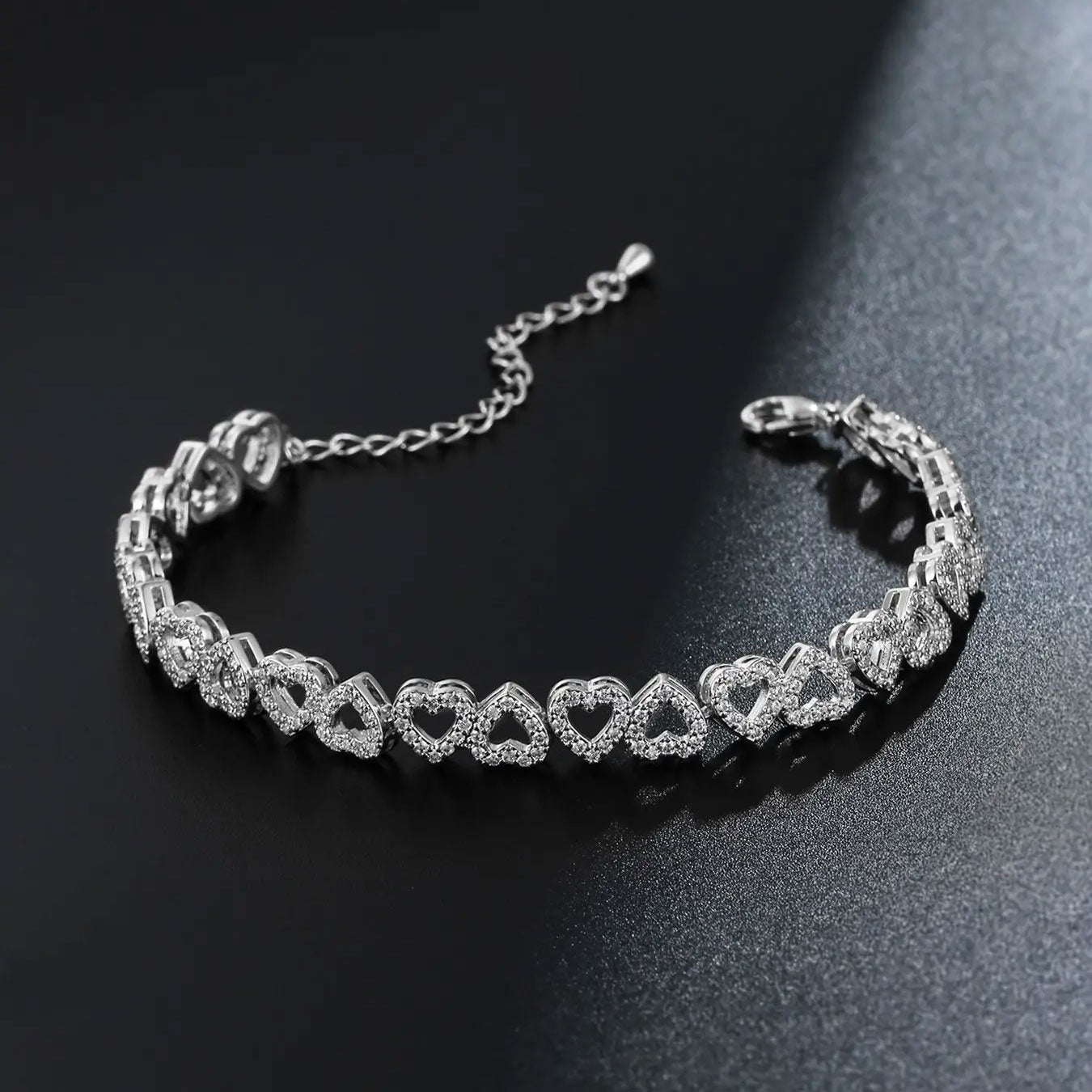 Infinite Heart Sparkle Bracelet