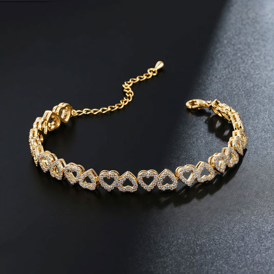 Infinite Heart Sparkle Bracelet