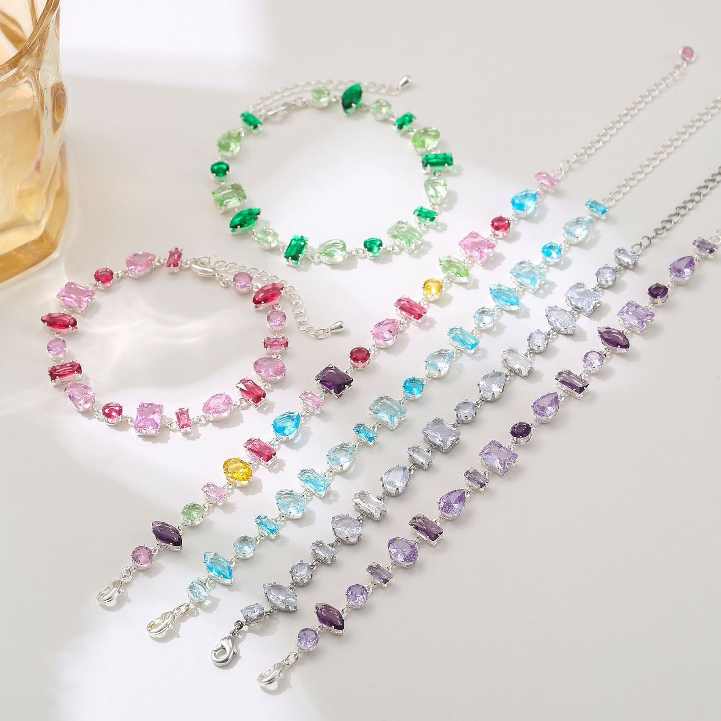 Colorful Multi-Cut Gema Bracelet