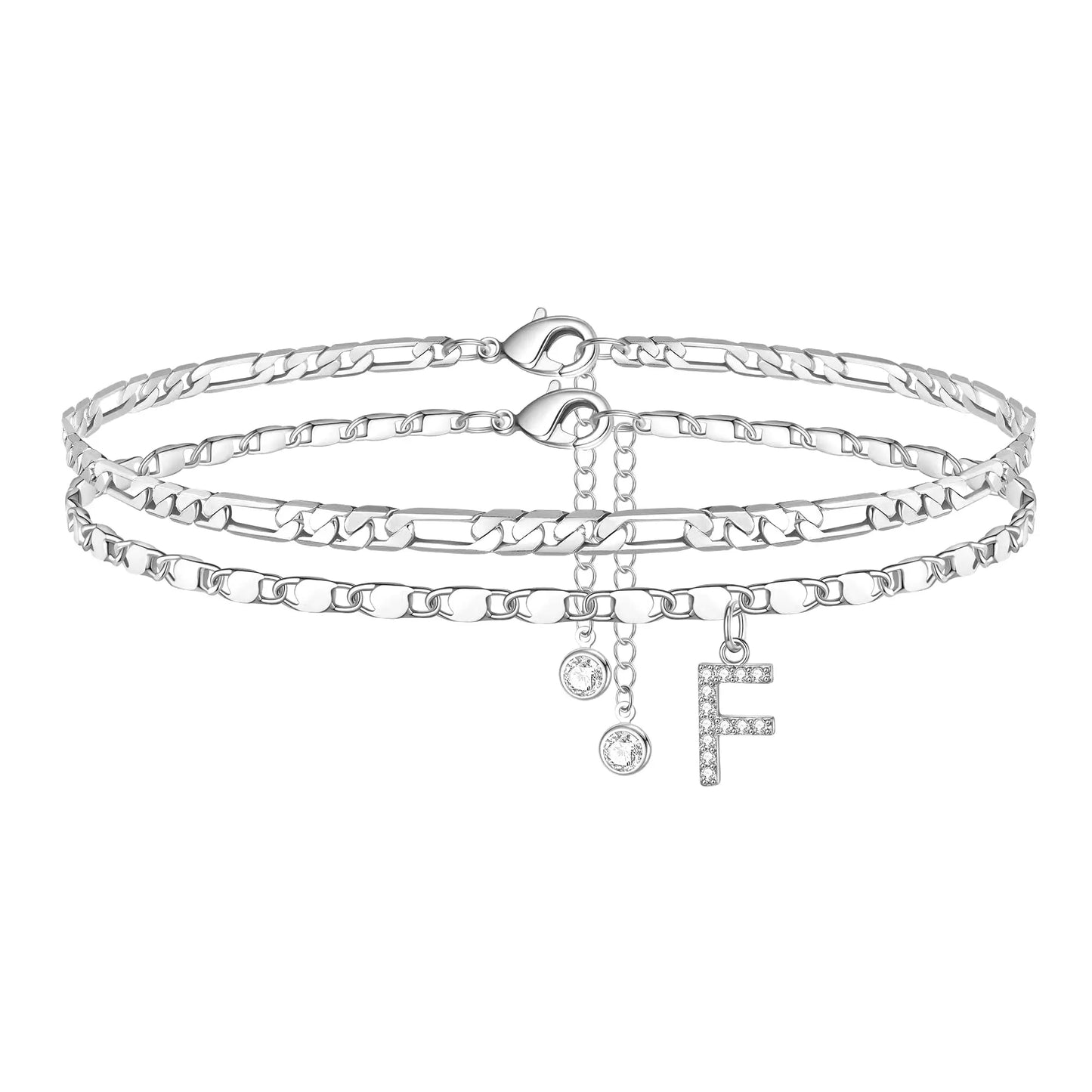 Waterproof & Tarnish-Free Classic Initial Anklet