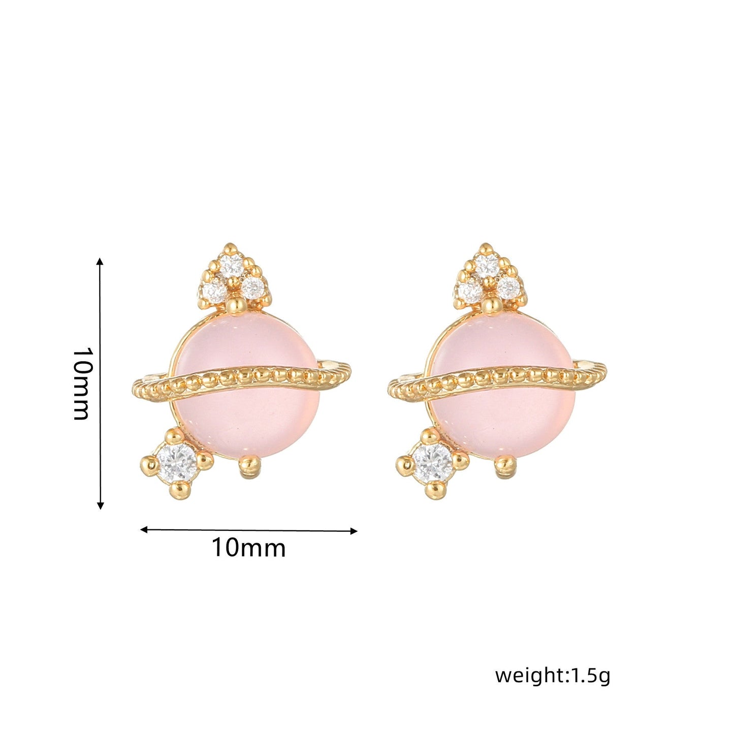 Sweet Pink Love Earrings Set