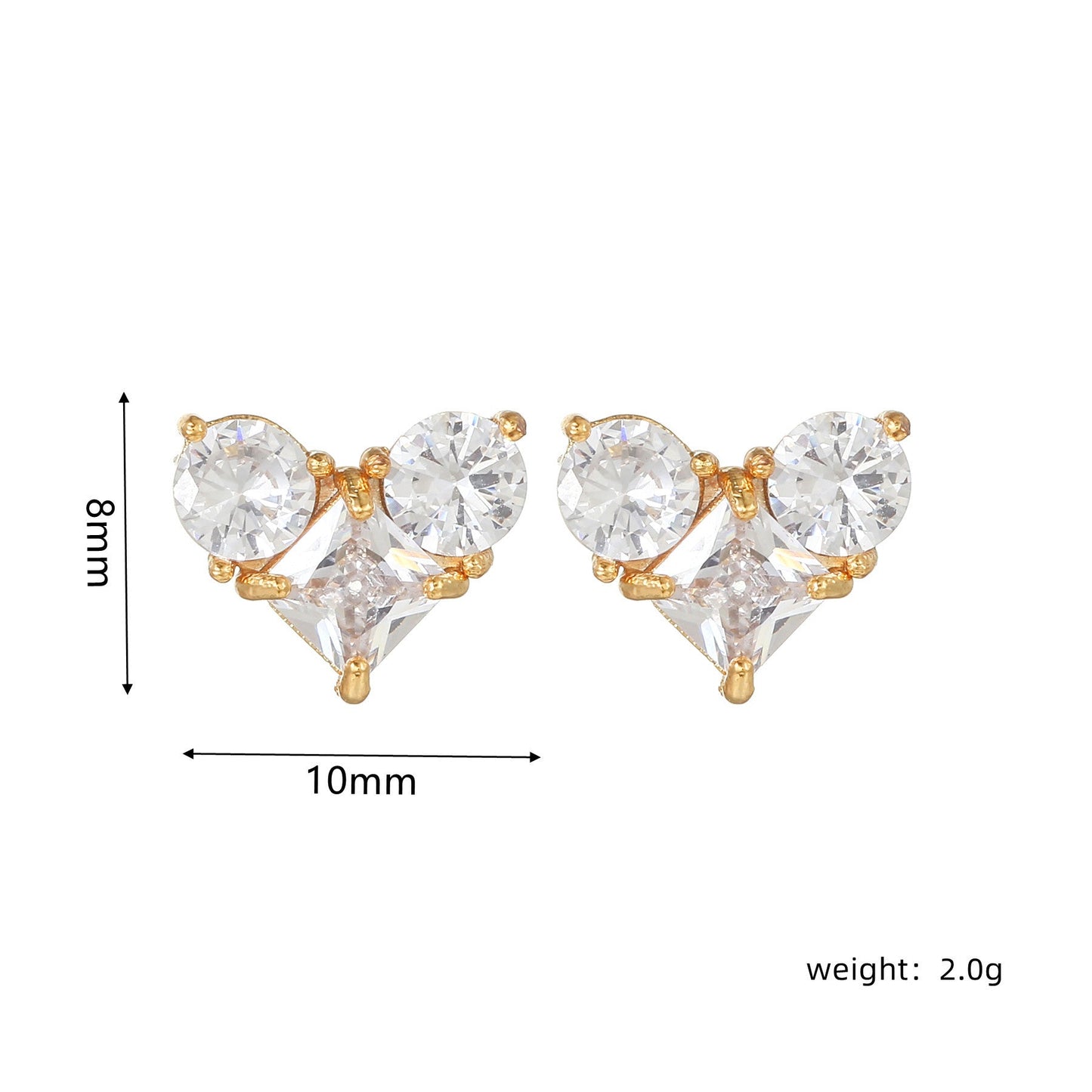 Sweet Pink Love Earrings Set
