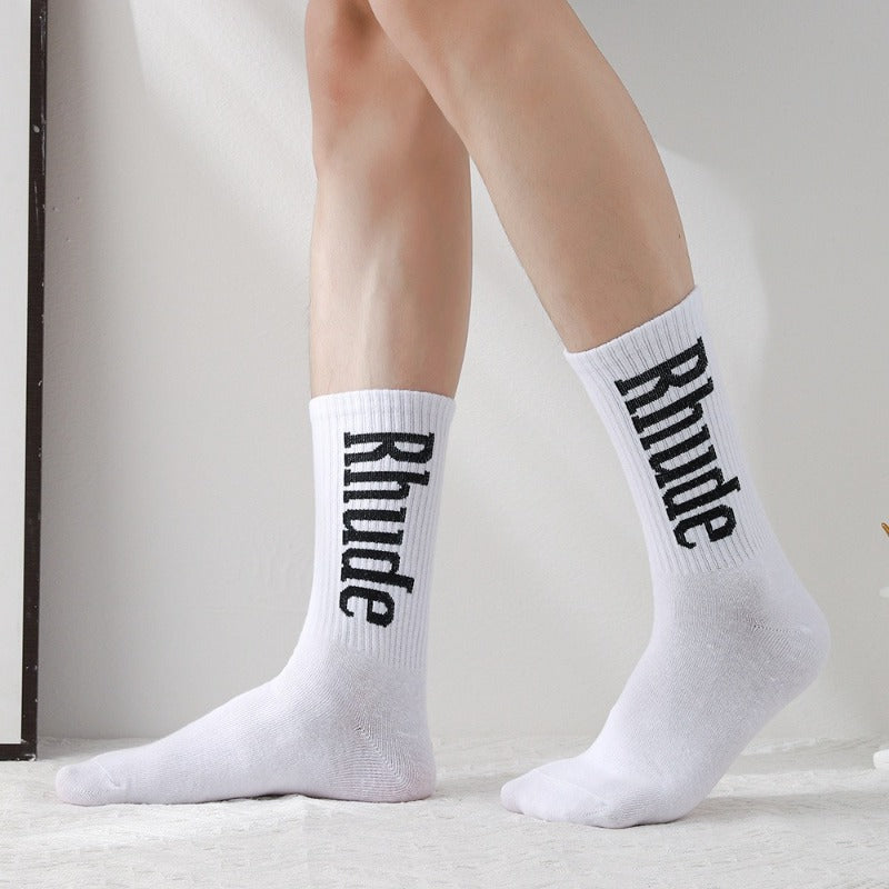 Men socks letter cotton socks