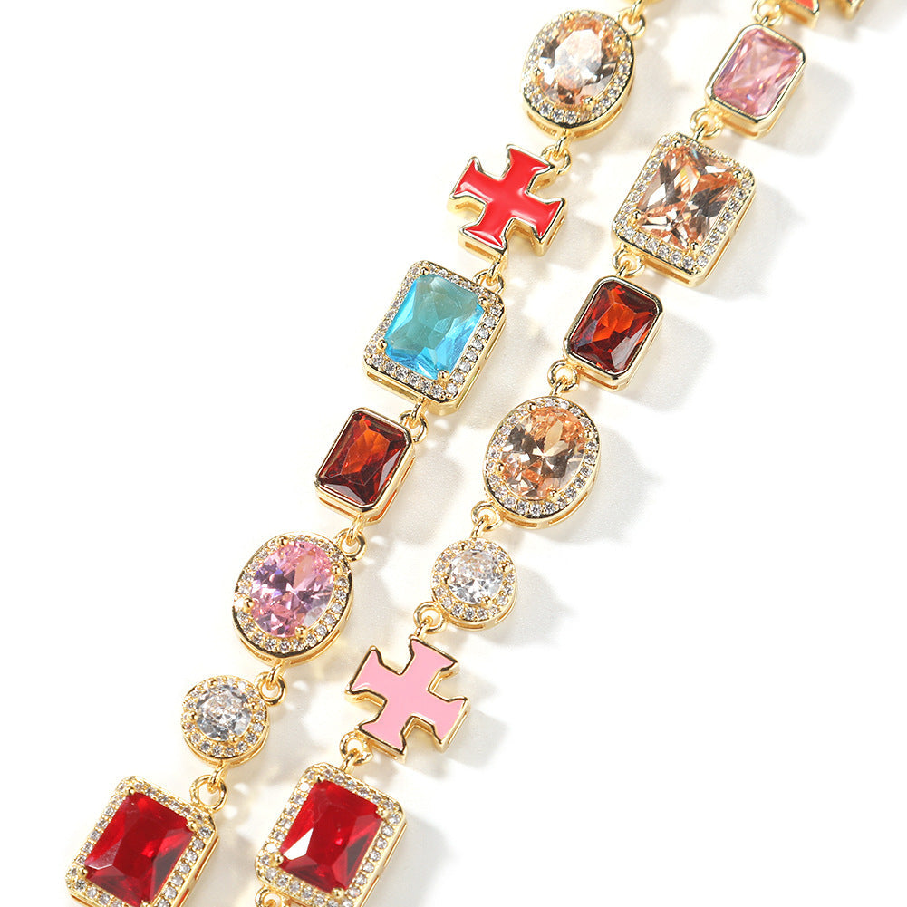 Colorful Crystal Zirconia Necklace