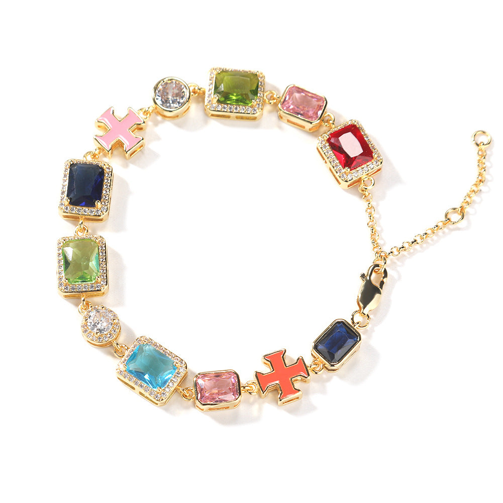 Colorful Crystal Zirconia Necklace