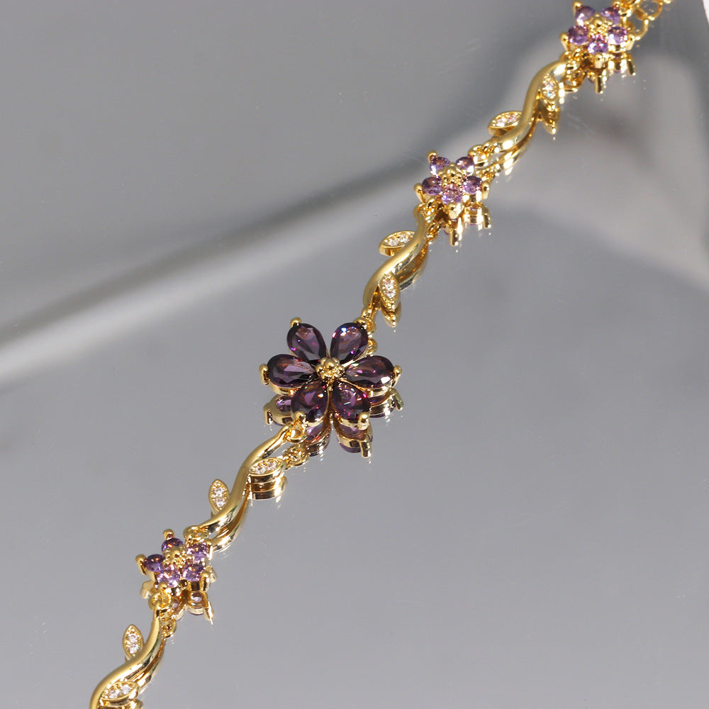 Blooming Color Crystal Bracelet