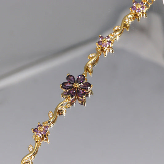 Blooming Color Crystal Bracelet