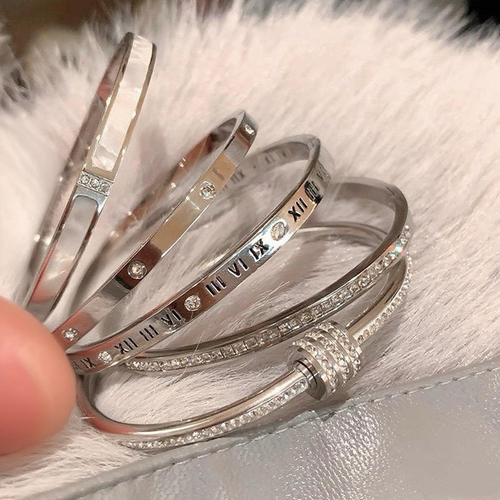 Waterproof & Tarnish-Free 5-Piece Stackable Bangle Set