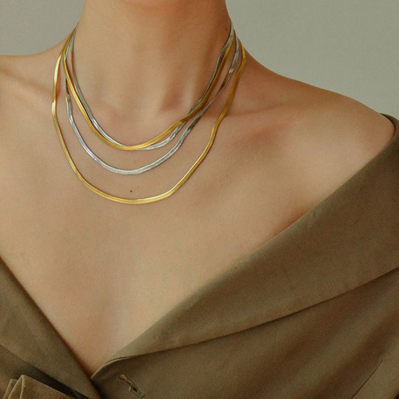Double-Layer Snake Chain Necklace