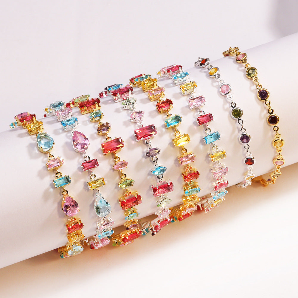 Vibrant Multi-Cut Gema Bracelet