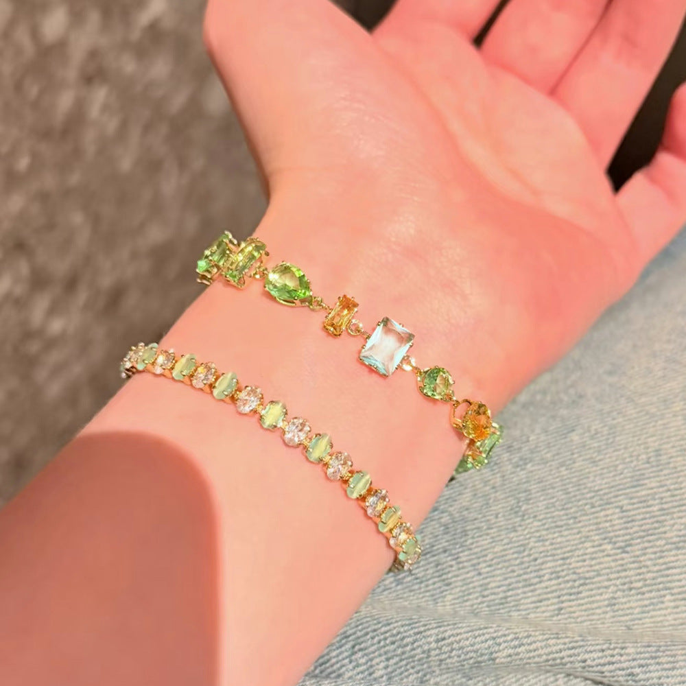 Colorful Multi-Cut Gema Bracelet