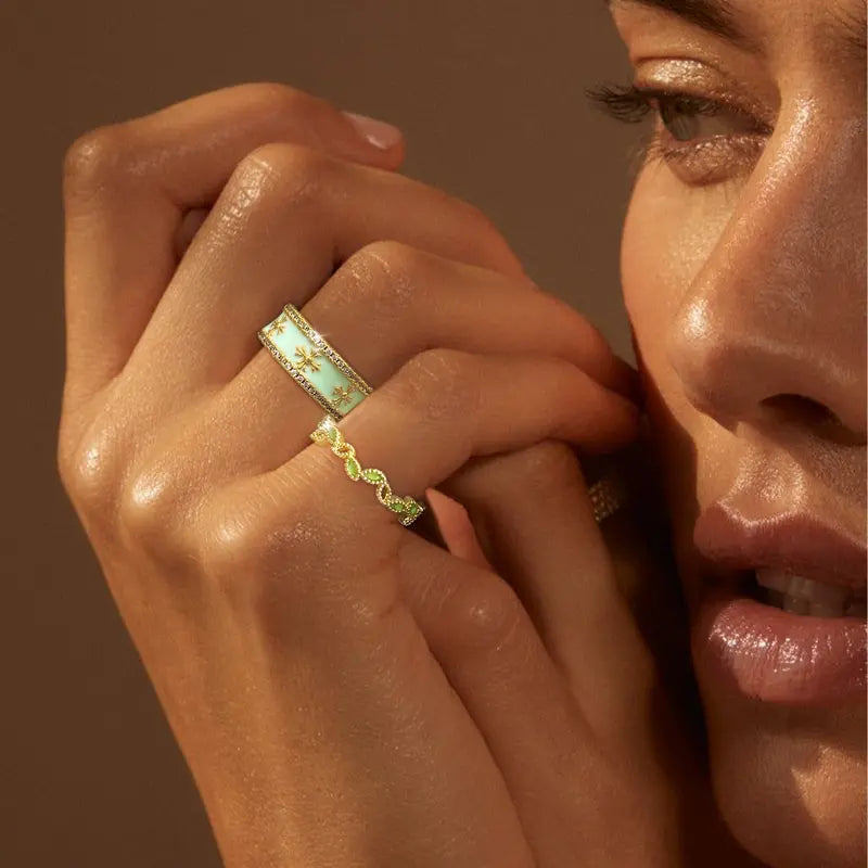 2-Piece Cross Stackable Rings