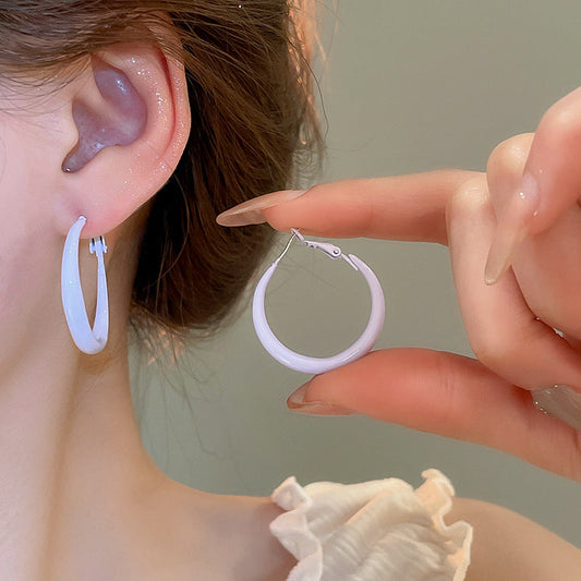 Lightweight Colorful Hoop Earrings