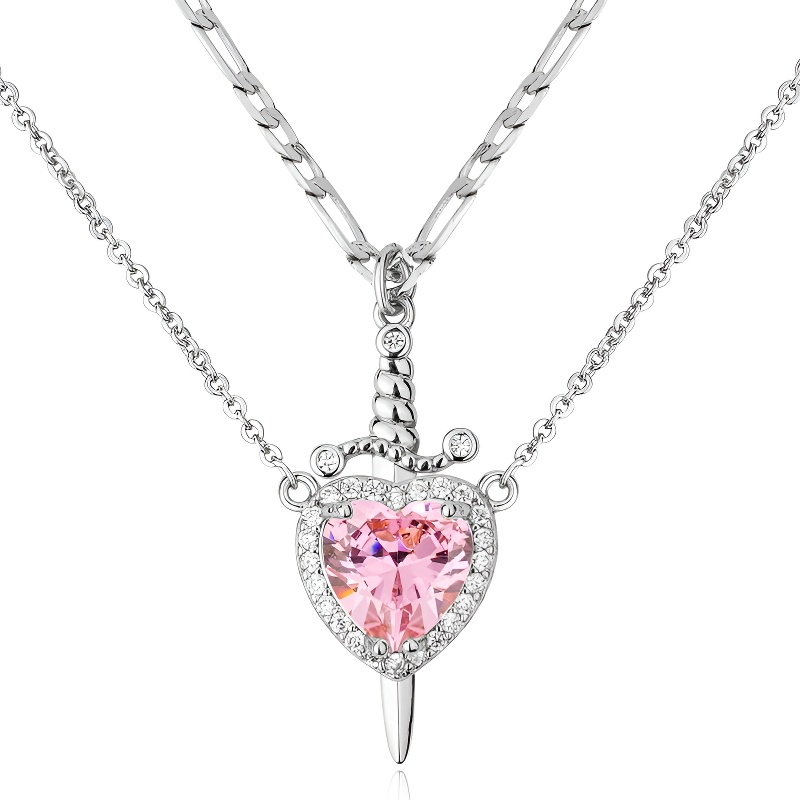Heart & Dagger 2-Piece Necklace