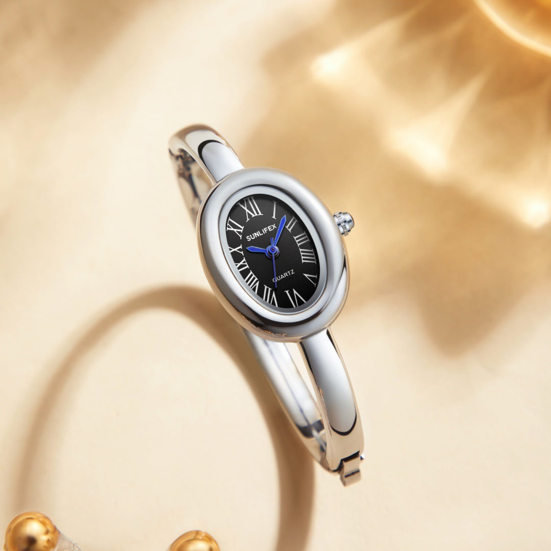 Elegant Oval Shaped Vintage Watch