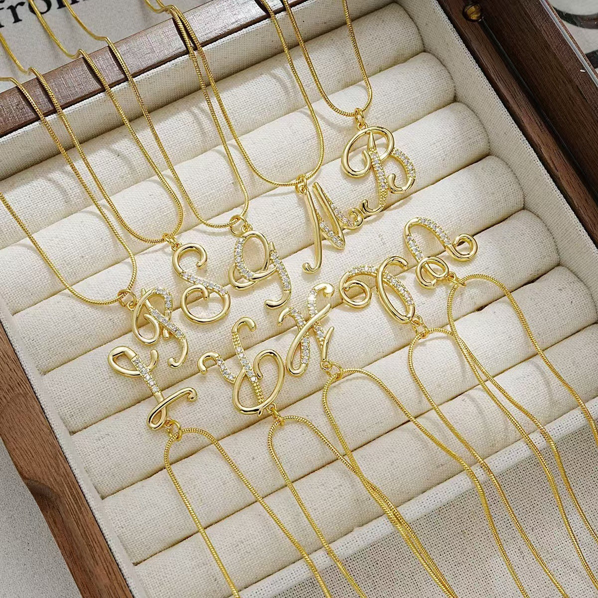 Gold Initial Necklace ¨C A-Z Letters