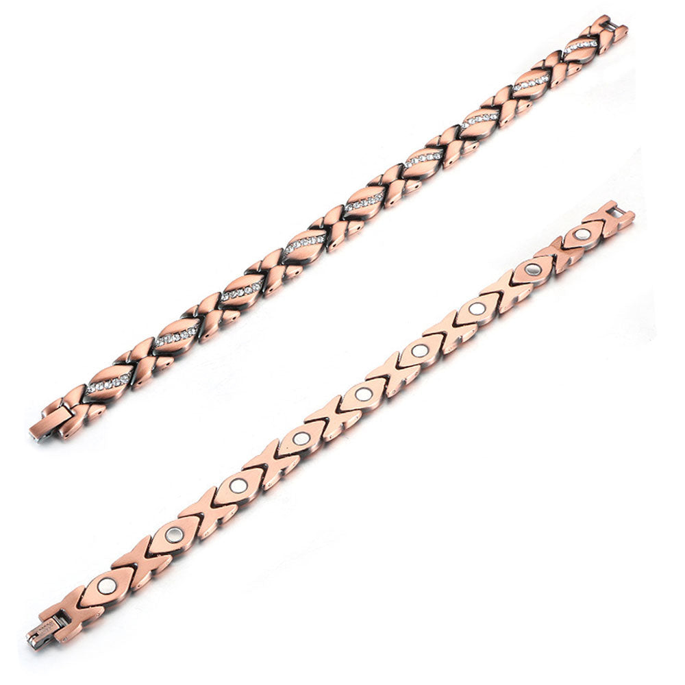 Magnetic Leaf Energy Bracelet - Waterproof & Tarnish-Free