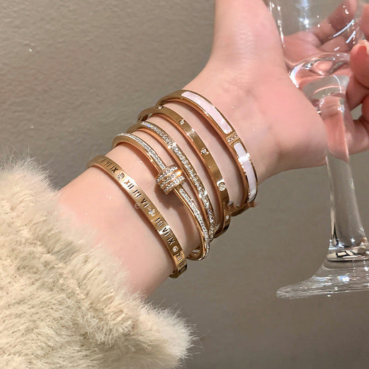 Waterproof & Tarnish-Free 5-Piece Stackable Bangle Set