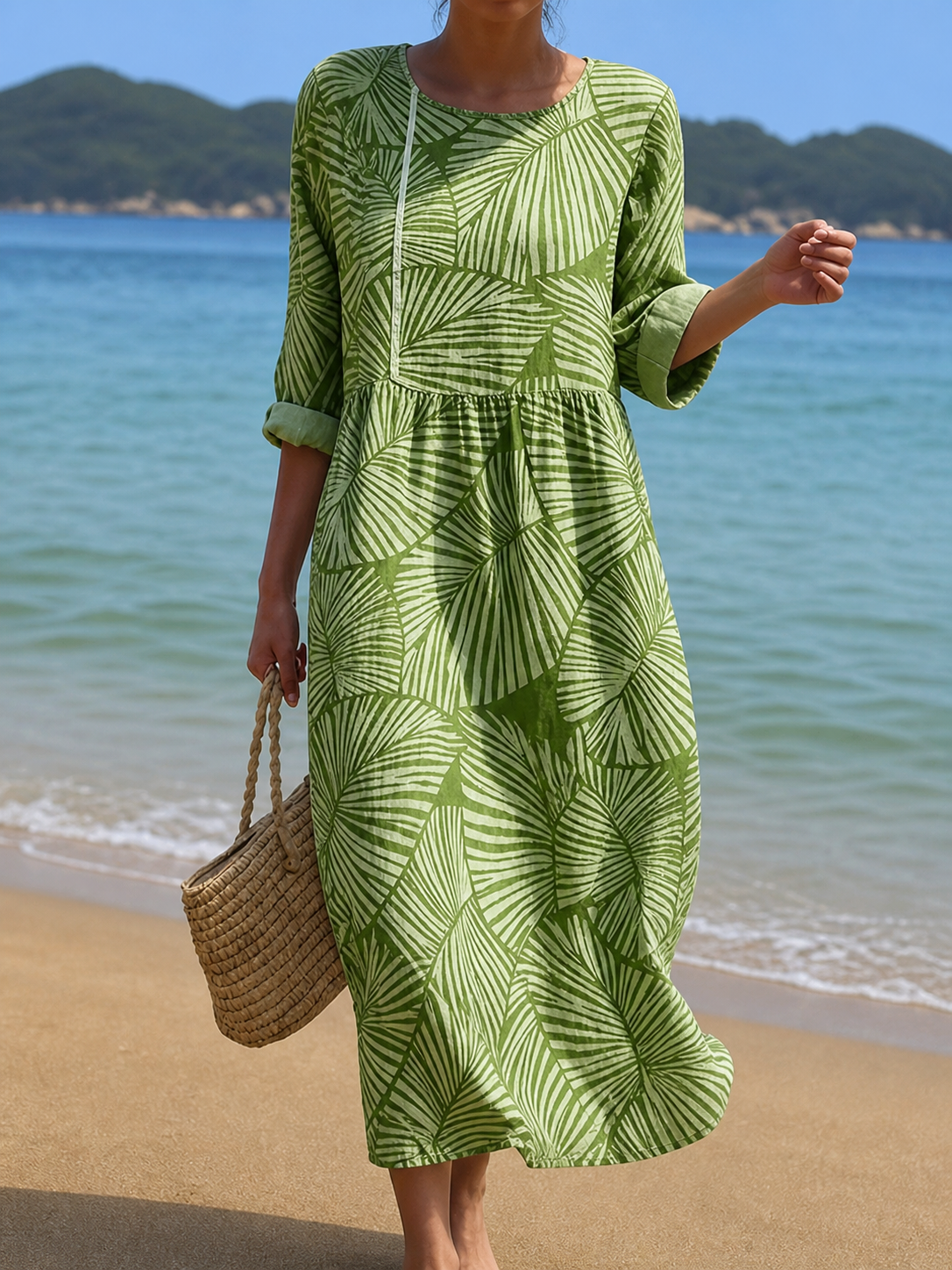 Abito casual da donna con stampa floreale