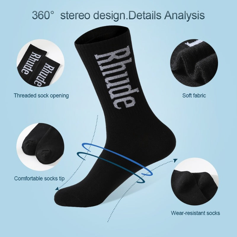 Men socks letter cotton socks