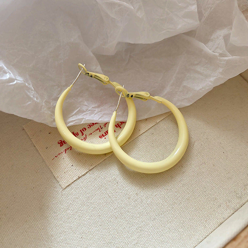 Lightweight Colorful Hoop Earrings