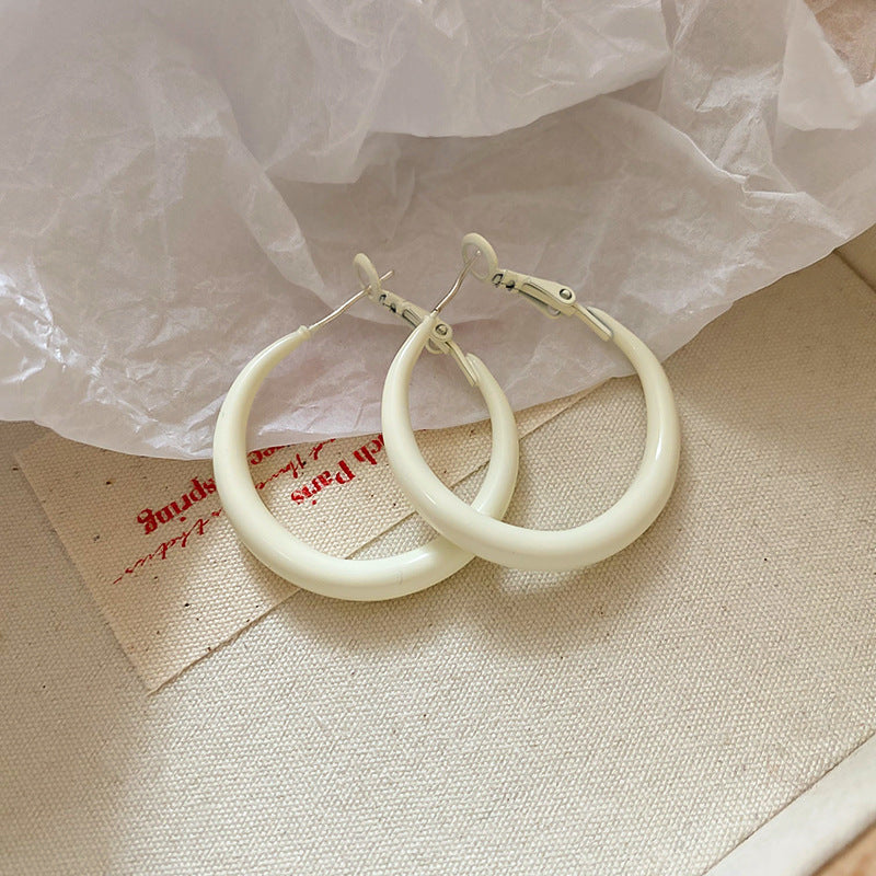 Lightweight Colorful Hoop Earrings