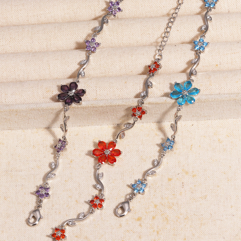 Blooming Color Crystal Bracelet