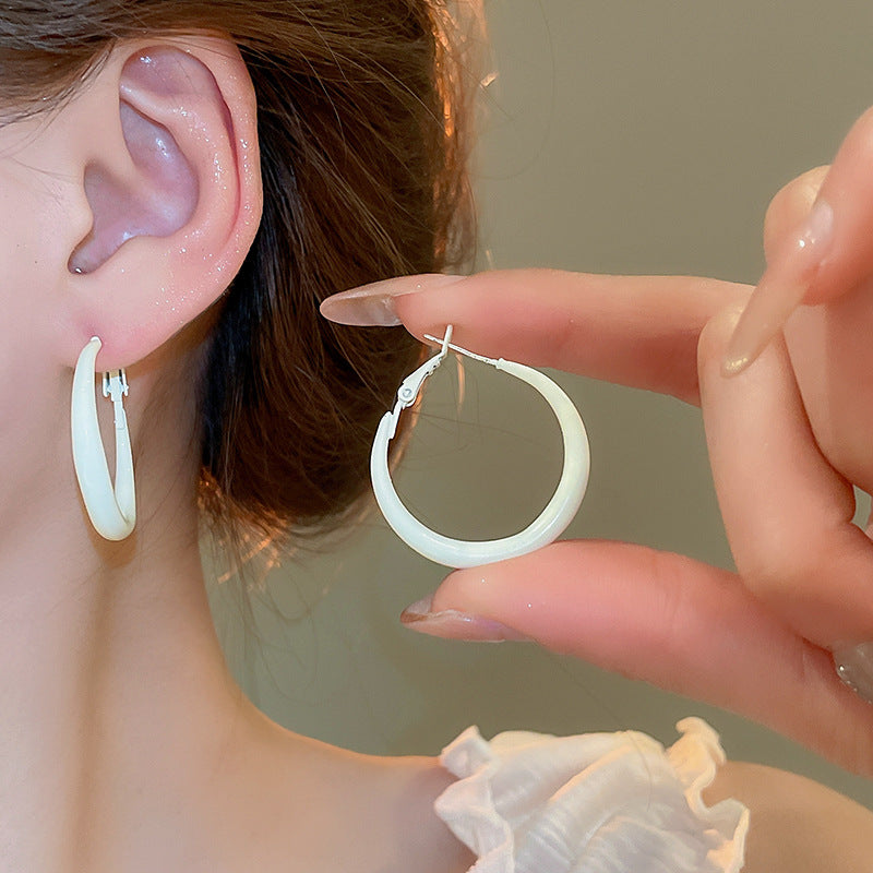Lightweight Colorful Hoop Earrings