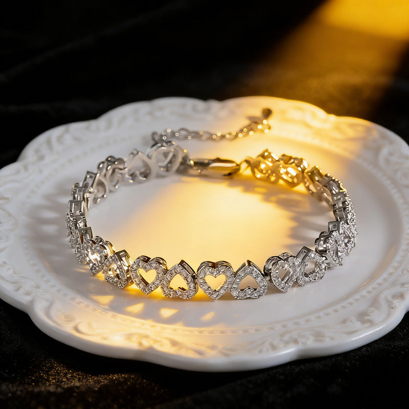 Infinite Heart Sparkle Bracelet