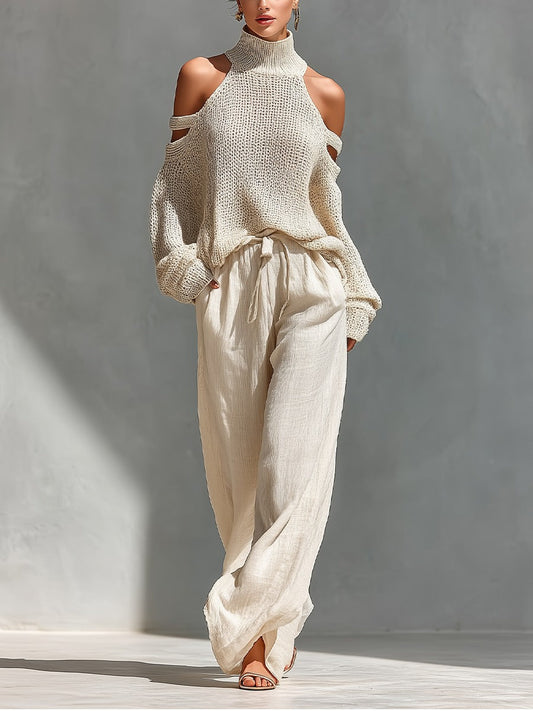 Ginevra | Completo maglia e pantaloni morbidi