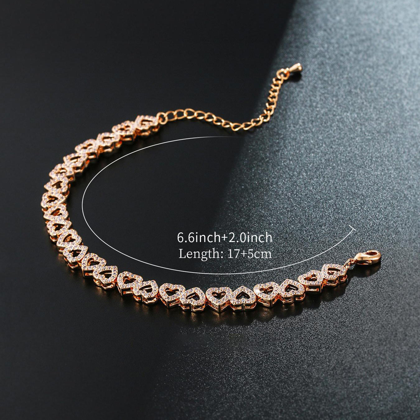 Infinite Heart Sparkle Bracelet