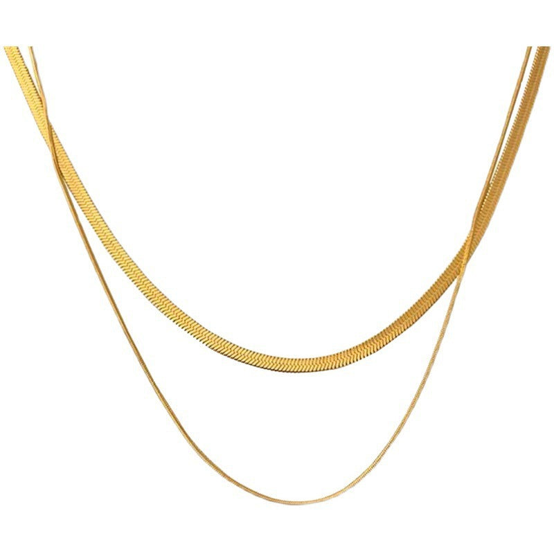 Double-Layer Snake Chain Necklace
