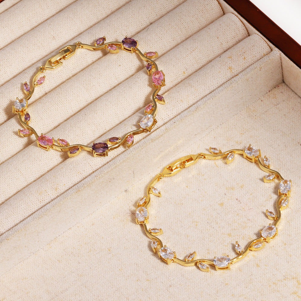Nature-Inspired Vine Leaf Bracelet