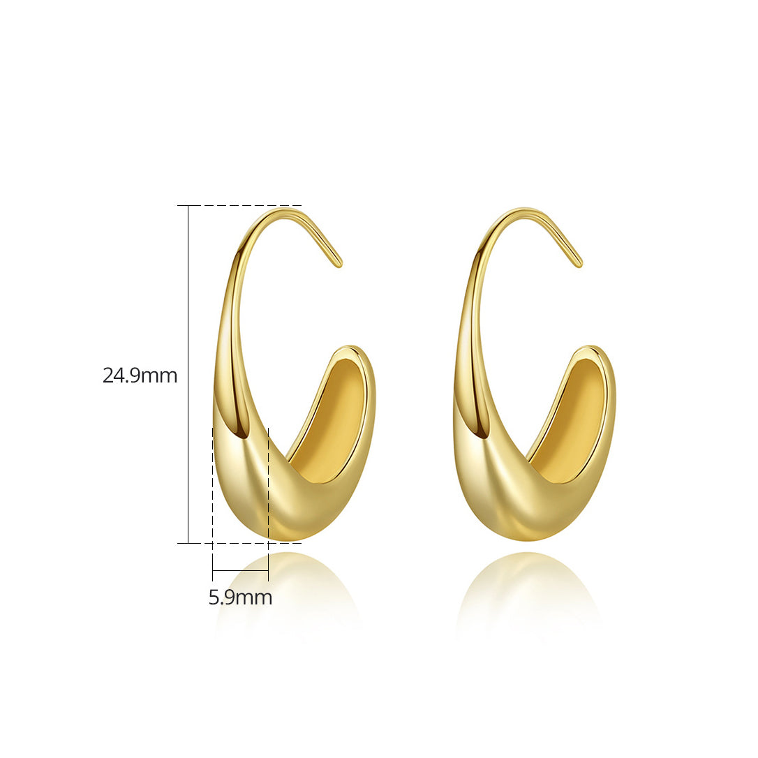 Lightweight Minimalist Hoop Earrings