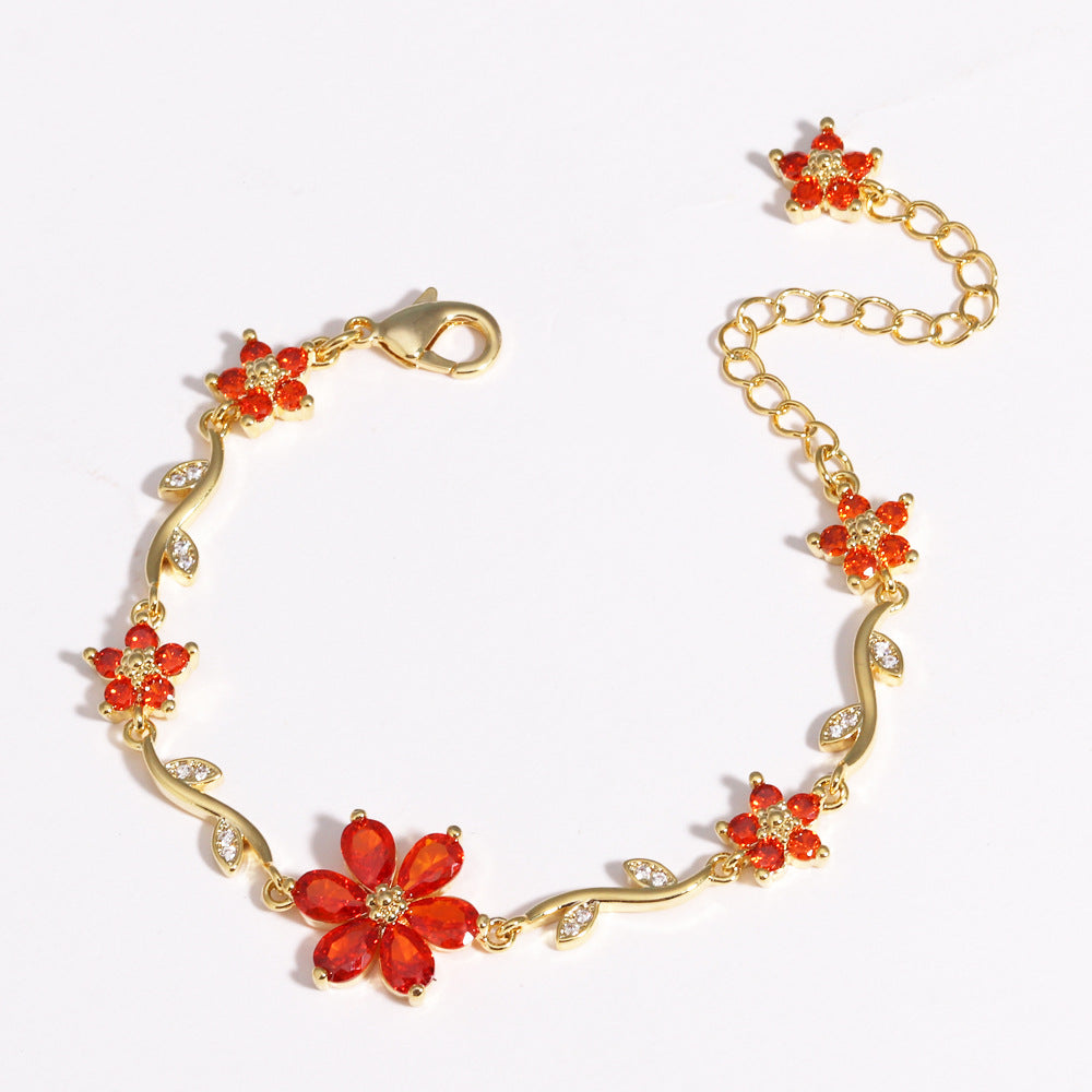 Blooming Color Crystal Bracelet