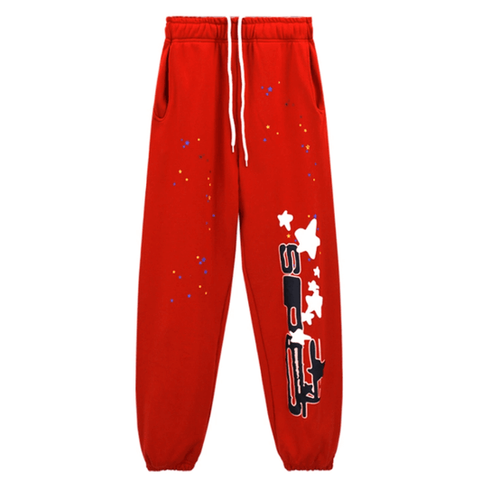 Sp5der SP5 Red Sweatpants