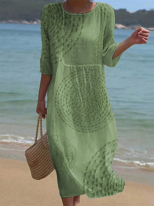 Abito casual da donna ricamato