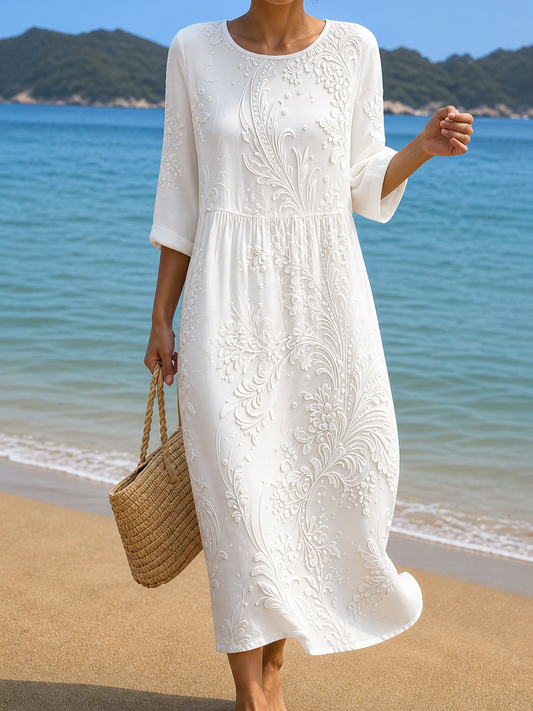 Abito casual da donna con stampa floreale