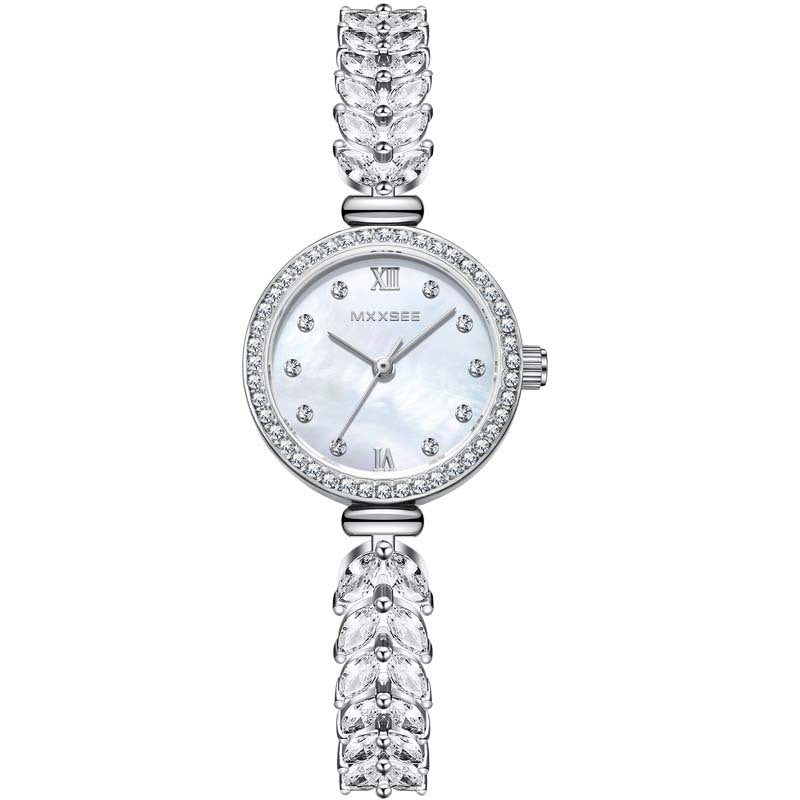Water-Resistant Mermaid Tail Crystal Watch