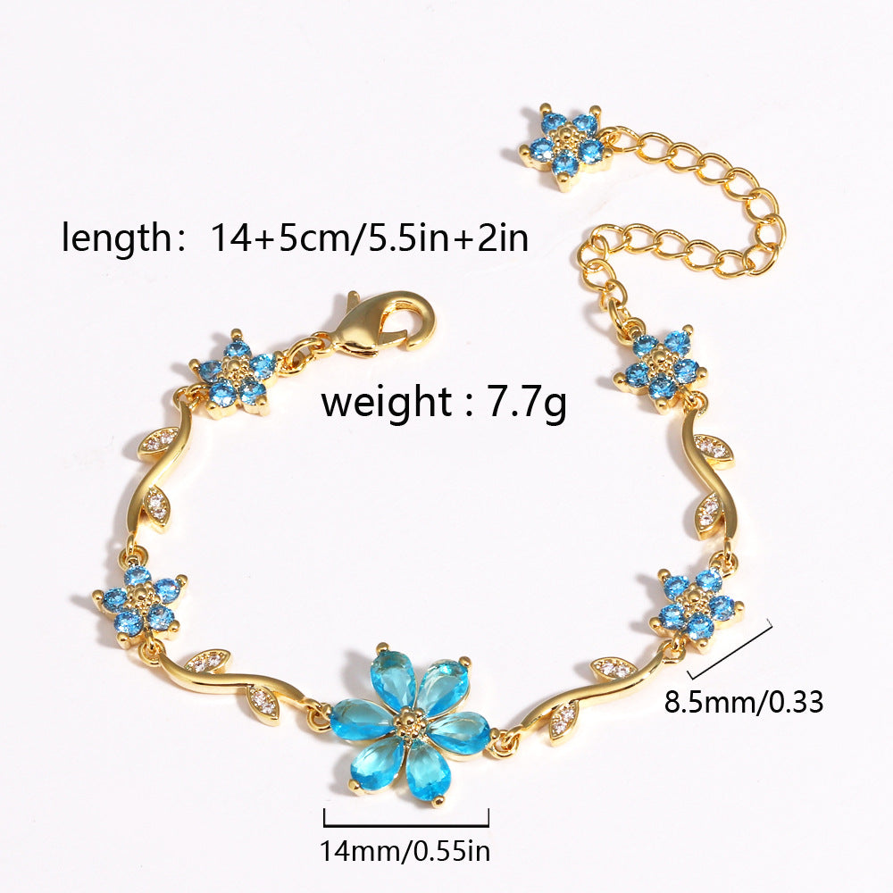 Blooming Color Crystal Bracelet
