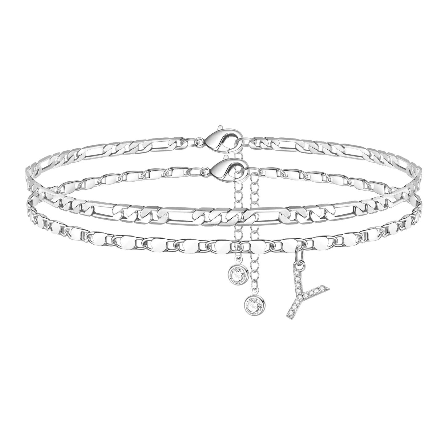Waterproof & Tarnish-Free Classic Initial Anklet